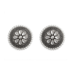 Heernoor Floral Stud Earrings | Elegant Blossom Design for Women & Girls | Party Wear Jewelry
